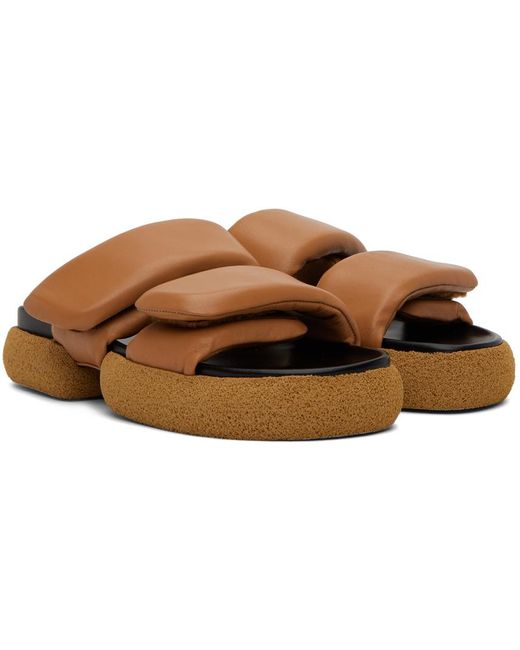 Dries Van Noten Black Tan Slip-on Sandals for men