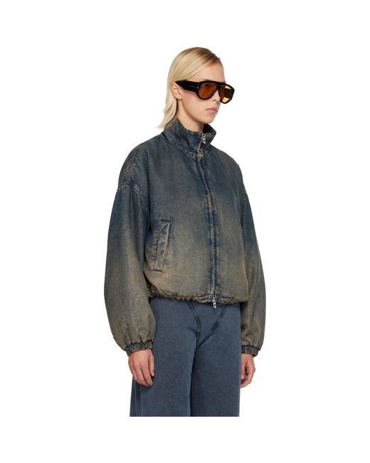 DIESEL Blue De-Flower-S Denim Jacket