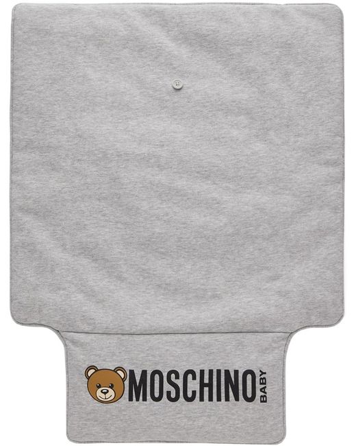 Moschino Black Baby Printed Changing Bag & Mat Set