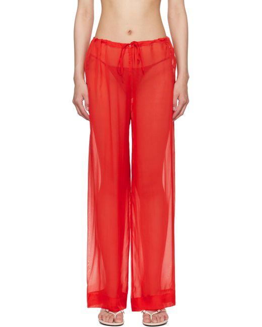 Paloma Wool Red Nag-Nag Lounge Pants