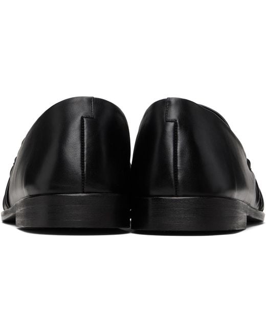 Marsèll Black Mocassino Leather Loafers for men