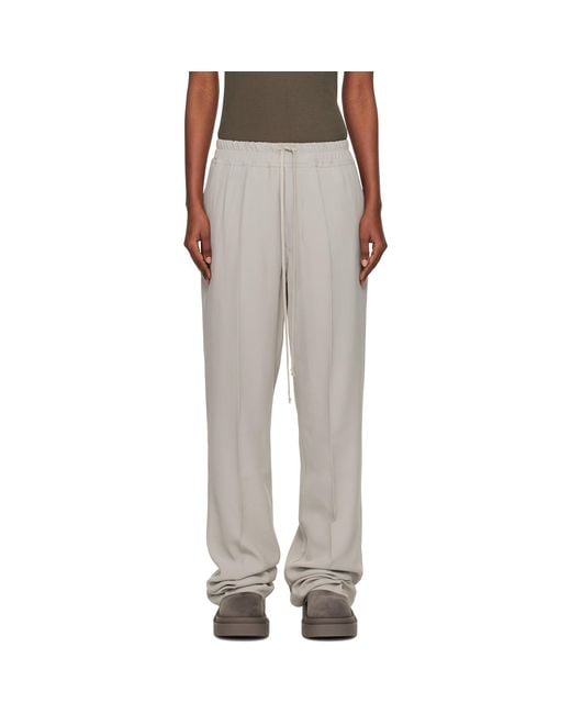 Rick Owens Black Off- Concordians Dietrich Drawstring Trousers