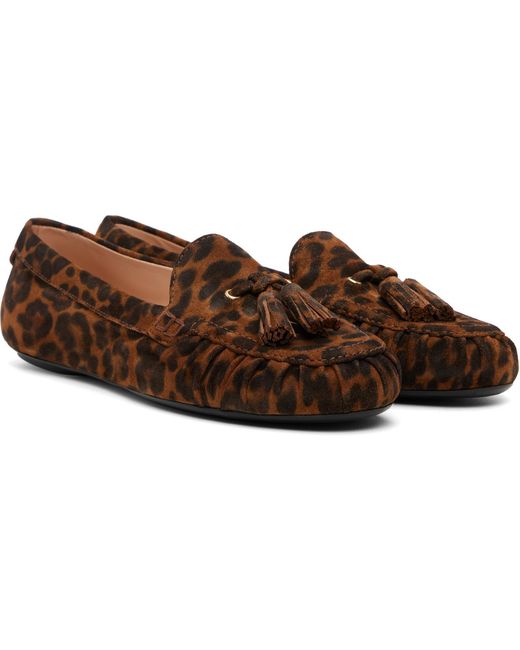 Gianvito Rossi Brown Thèa Loafers