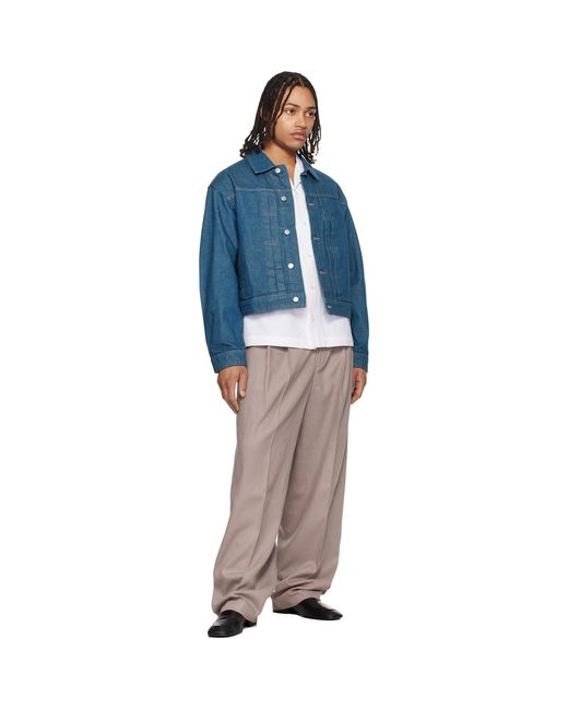 HUGO Multicolor Taupe Fashion-Fit Front Pleat Belt Detail Trousers for men