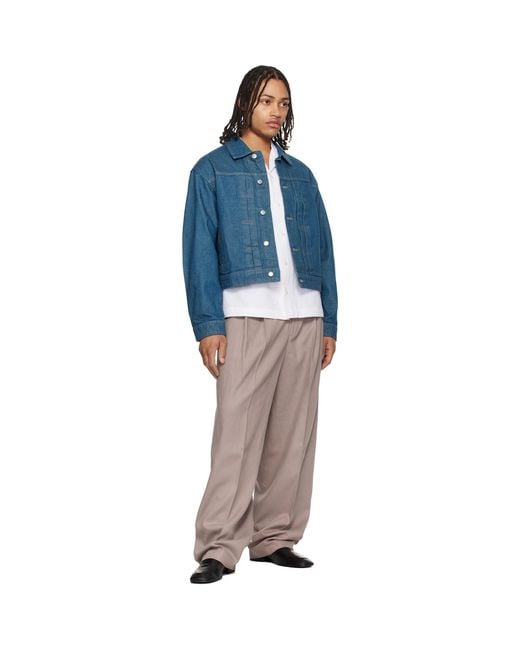 HUGO Blue Logo Patch Denim Jacket for men