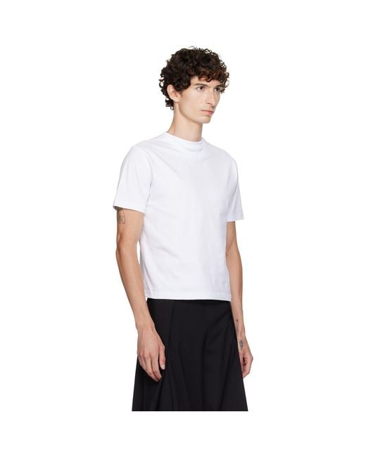 HODAKOVA White Double T-Shirt for men