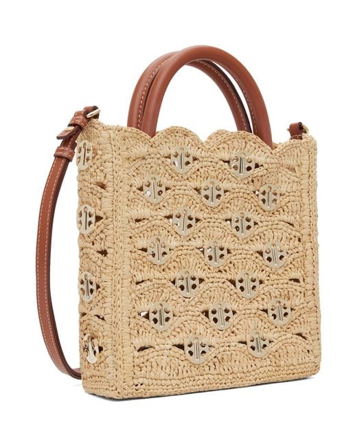 Rabanne Metallic Small Signature 1969 Discs Tote