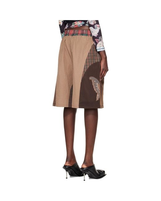 Chopova Lowena Natural Swoon Shorts