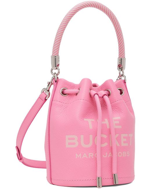 Marc Jacobs Pink 'the Leather Bucket' Bag