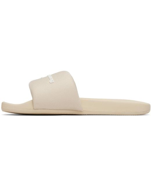 Alexander Wang Black 'Aw' Pool Slides