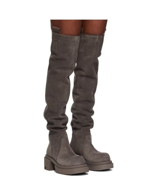 Rick Owens Black Concordians Wader Bogun Tall Boots