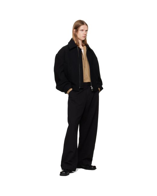 Studio Nicholson Black Short Zip Up Jacket for men