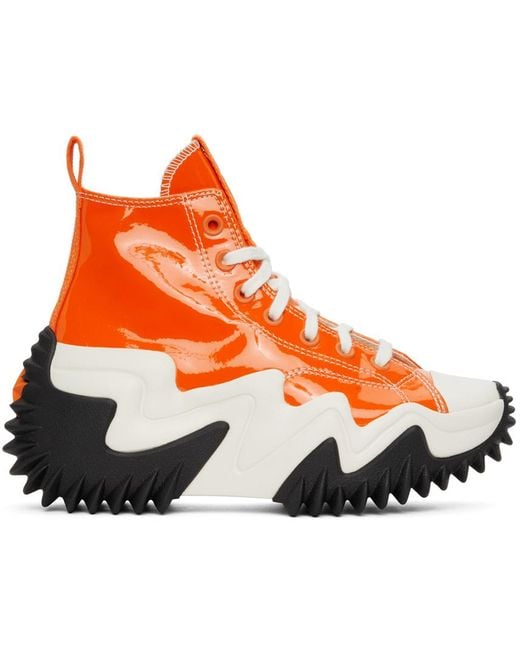 Converse Orange Run Star Motion High Sneakers for men
