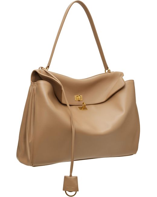 Balenciaga ベージュ ラージ Rodeo バッグ Brown
