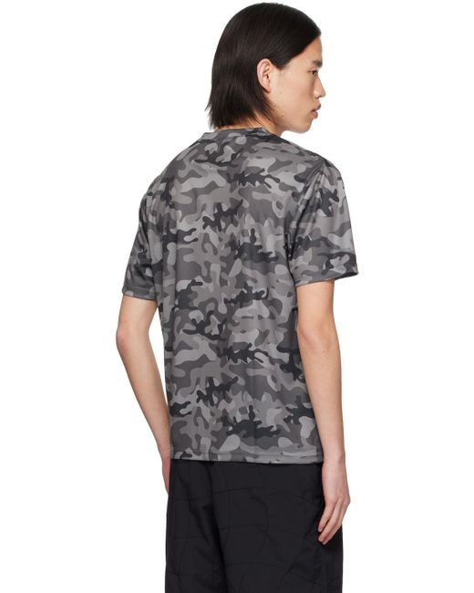 T-shirt gris à motif camouflage Dime pour homme en coloris Black
