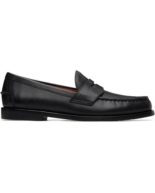 Polo Ralph Lauren Black Alston Leather Penny Loafers for men
