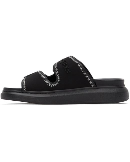Sandales à enfiler hybrid Alexander McQueen pour homme en coloris Black
