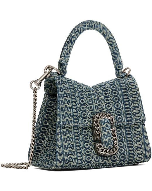 Marc Jacobs Blue 'the St. Marc Mini Top Handle' Bag