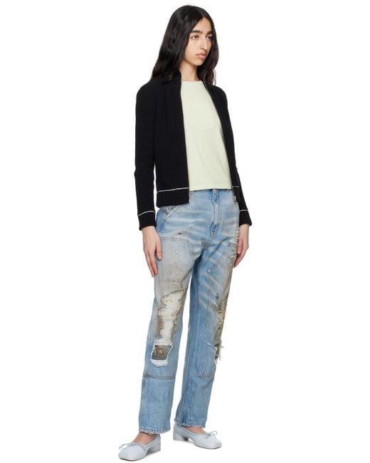 MM6 Maison Margiela グリーン ヘビーコットン ジャージ Tシャツ MM6 by Maison Martin Margiela グリーン ヘビーコットン