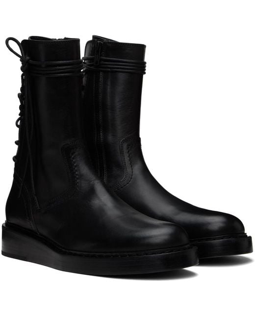 Ann Demeulemeester Black Victor Boots for men