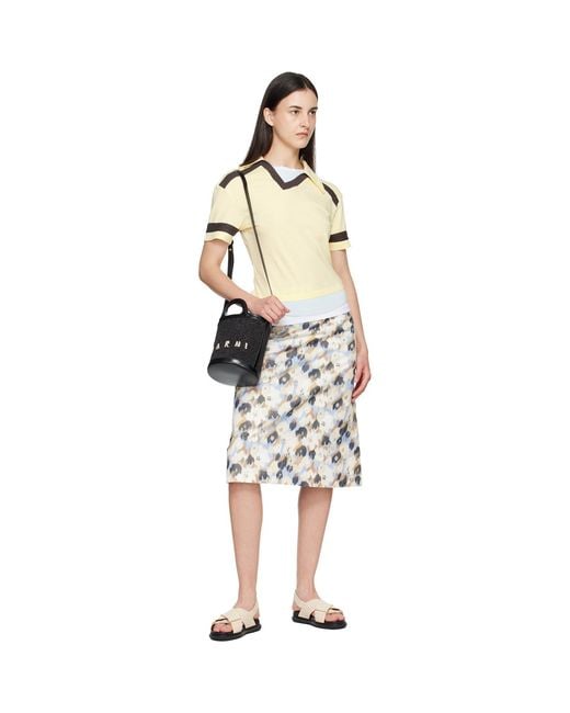 Marni Black Tropicalia Small Bucket Bag