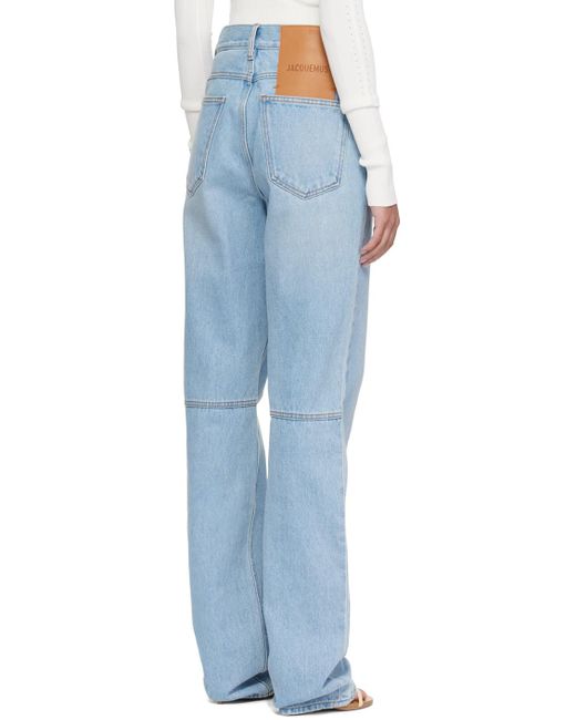 Jacquemus Les Classiquesコレクション ブルー Le De-nîmes Droit ジーンズ Blue