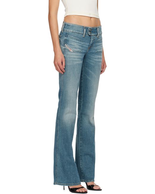 Jean Semi-Évasé Hush Bleu DIESEL en coloris Blue
