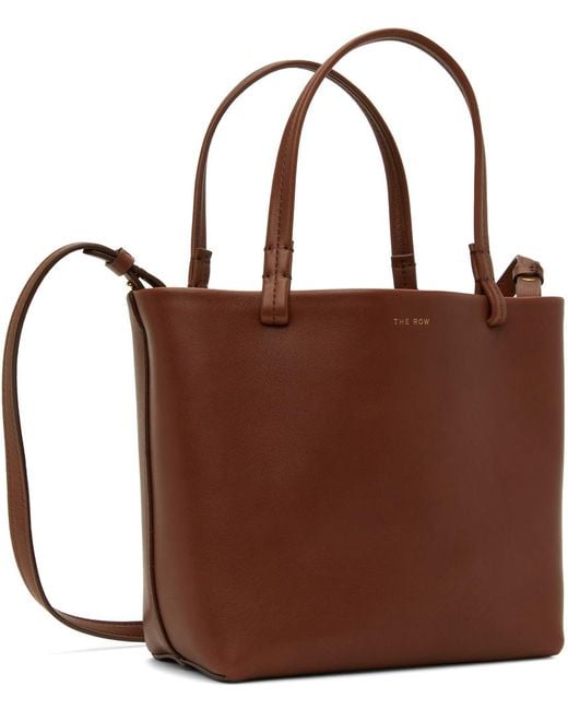 The Row Brown Burgundy Small Park Tote