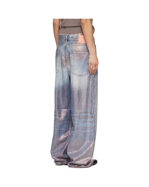 Acne Multicolor Loose Glitter 1981 Jeans