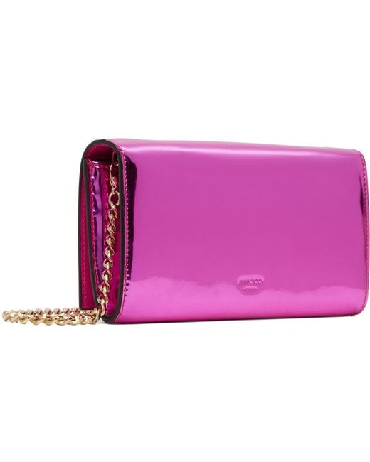 Jimmy Choo Purple Avenue Wallet Bag