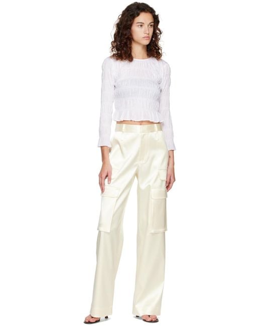 FRAME White Off- Relaxed Cargo Pants