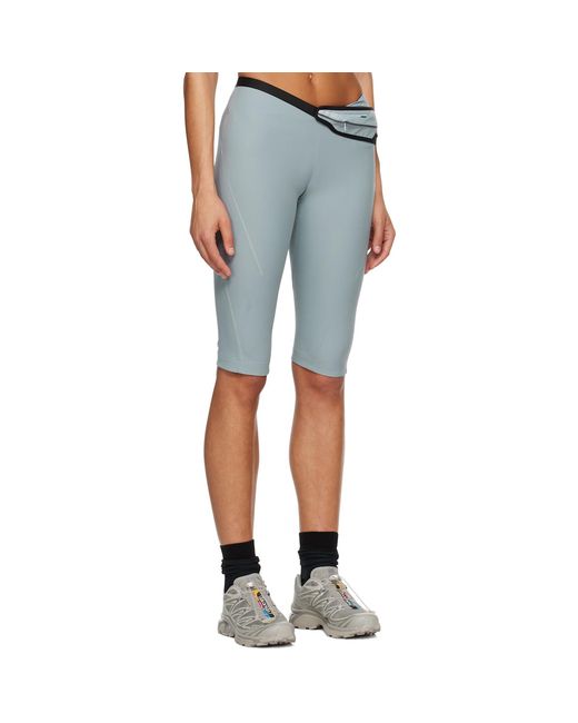 Hyein Seo Blue Belted Shorts