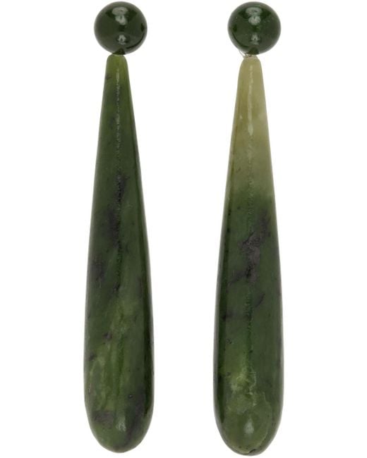 Sophie Buhai Green Large Angelika Earrings