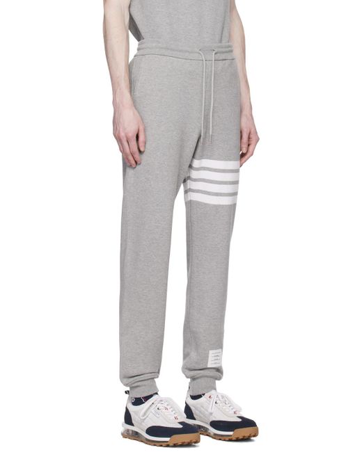 Thom Browne Multicolor Gray 4-bar Sweatpants for men
