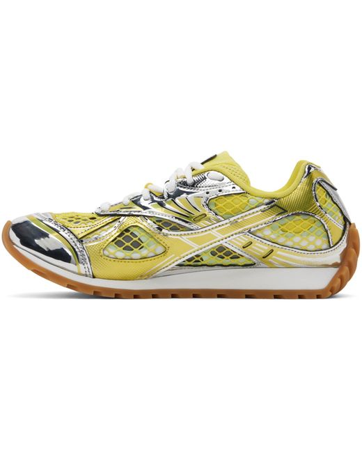 Bottega Veneta Multicolor Orbit Metallic Net Runner Sneakers