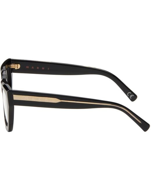 Marni Black Retrosuperfuture Edition Hallerbos Forest Glasses for men