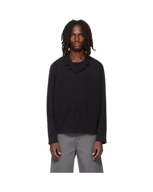 Veilance Black Voronoi Wool Jacket for men