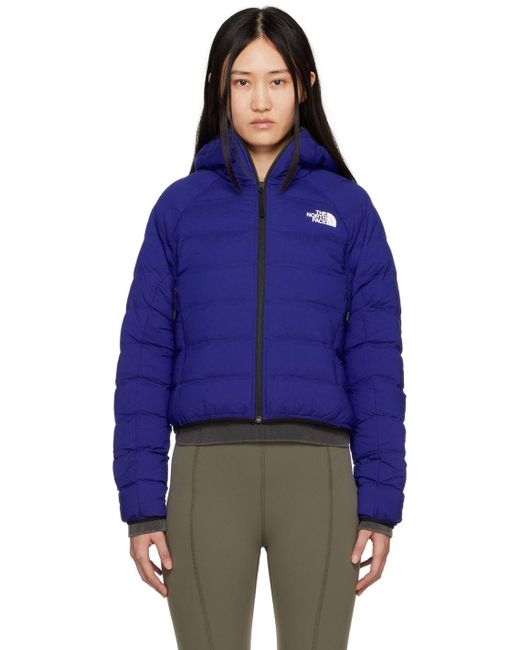The North Face Blue Rmst Hooded Down Jacket | Lyst