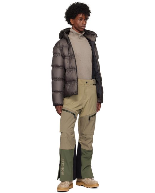 メンズ Moncler ブラウン Masac ダウンジャケット Black