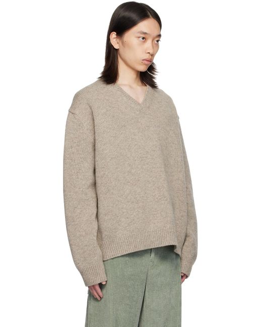 Pull en laine shetland Maison Margiela pour homme Lyst