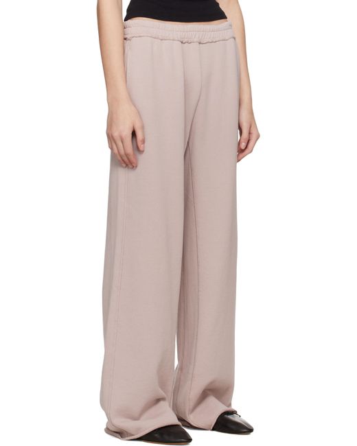 Skims Natural Taupe French Terry Wide Leg Lounge Pants
