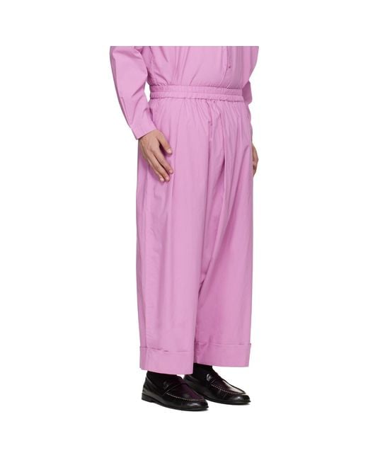 Toogood Pink 'The Baker' Trousers for men