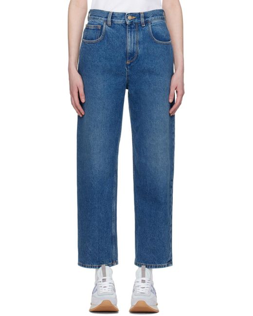 Moncler Blue Indigo Five-pocket Jeans