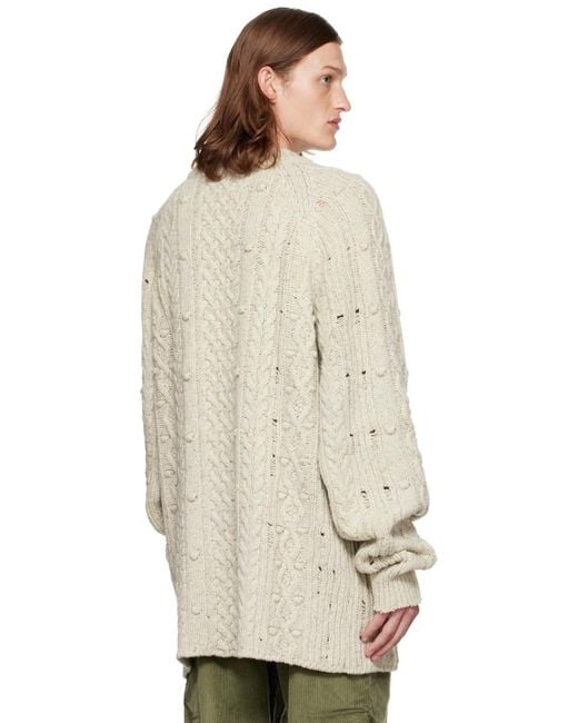 メンズ ANDERSSON BELL ロング セーター Natural