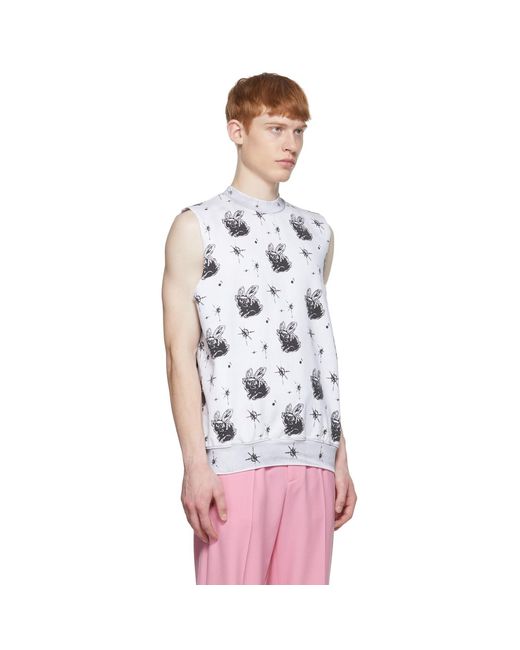 we11done White Cotton Vest for men