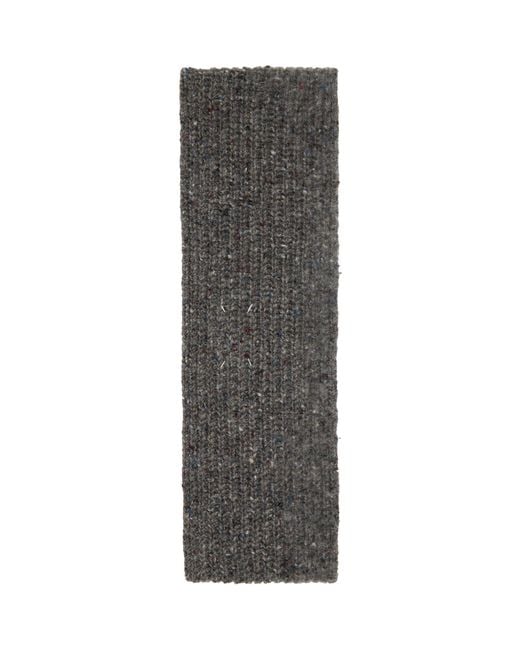 Maison Margiela Black Four Stitches Scarf for men