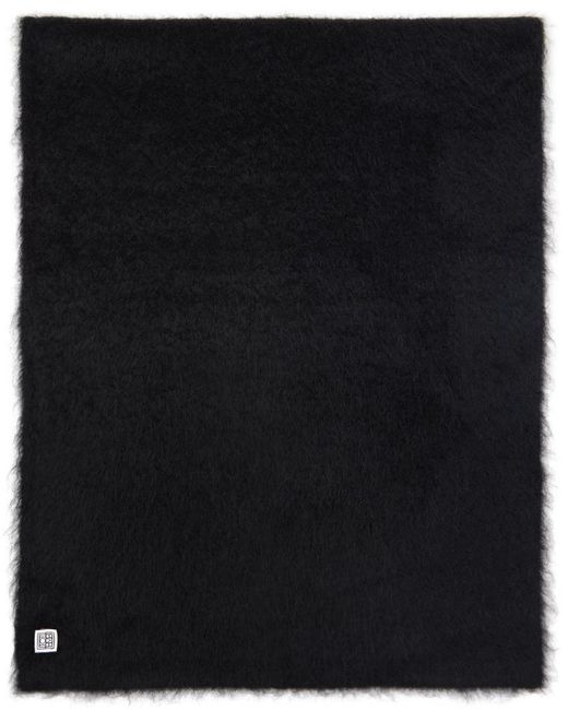 Écharpe noire en tricot d'alpaga Totême  en coloris Black