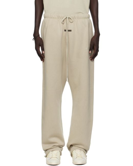 Fear Of God Natural Taupe Relaxed Fleece Sweatpants for men
