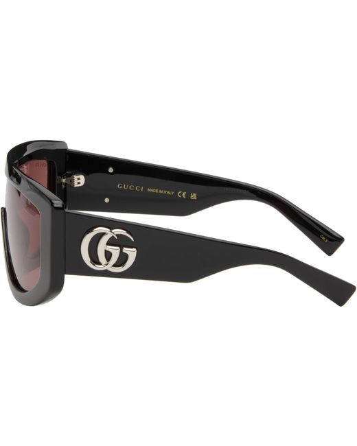 Gucci Black Rectangular Frame Sunglasses for men