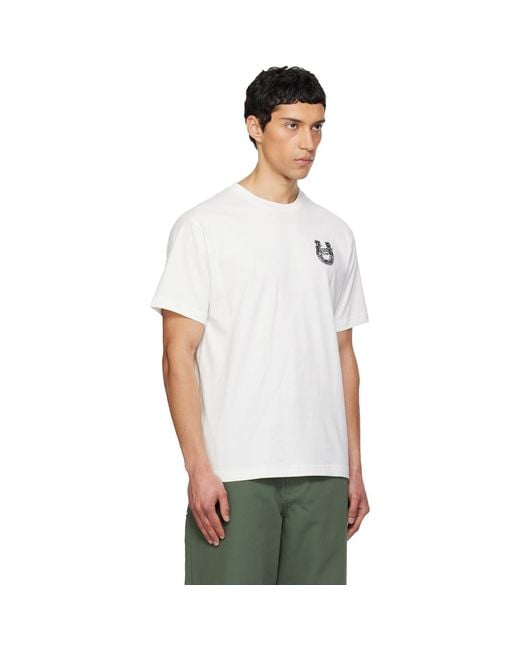 KENZO White Paris 'Lunar New Year' Embroidered T-Shirt for men